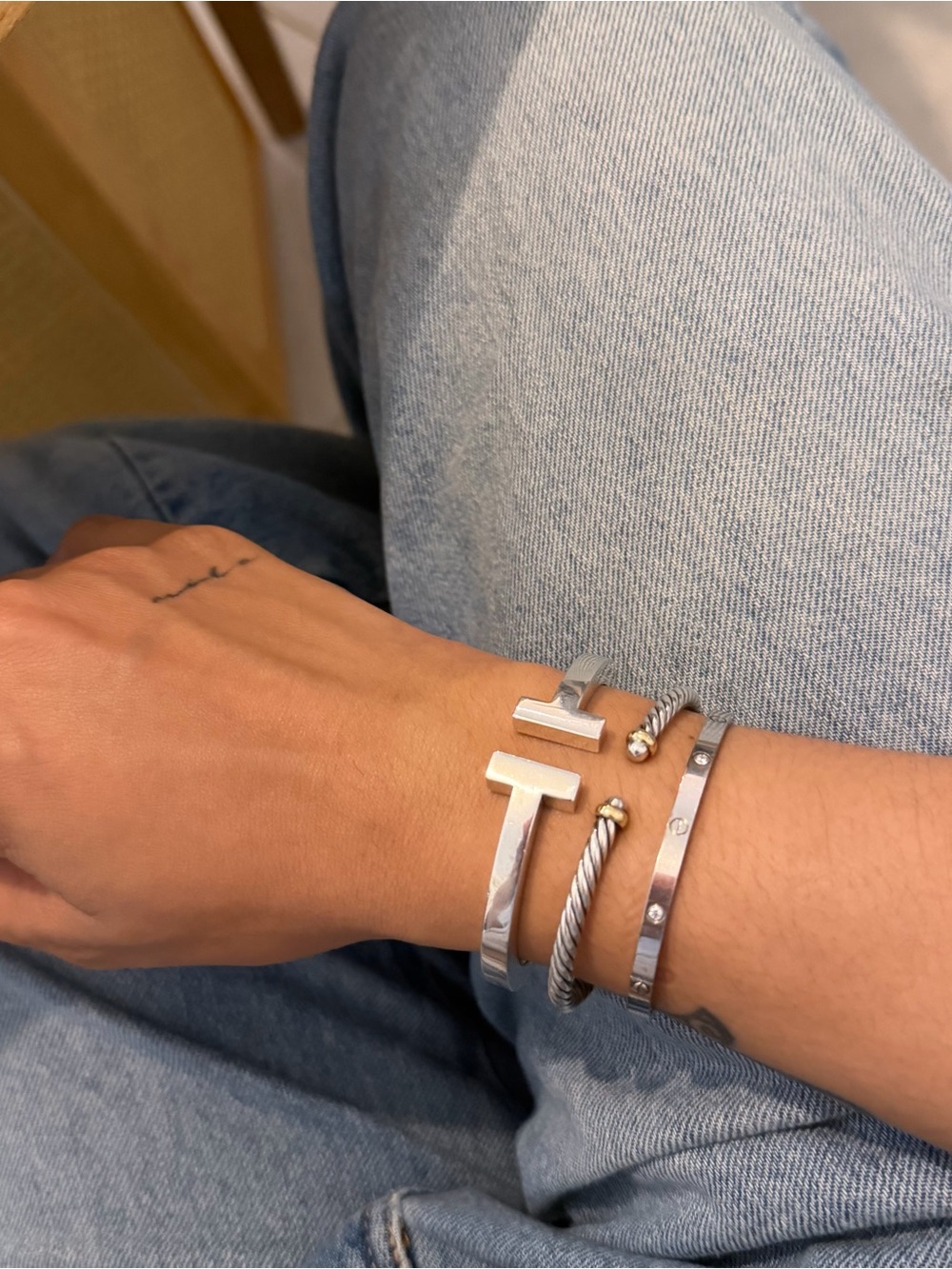 Tiffany T Square Bracelet Sterling Silver (Size Small) Authentic - Picture 10 of 15